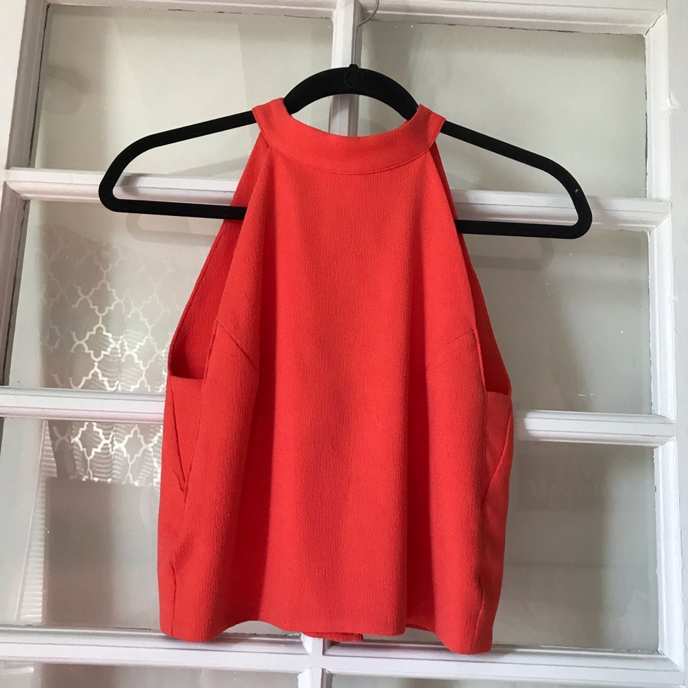 J.O.A. Orange Crop Top